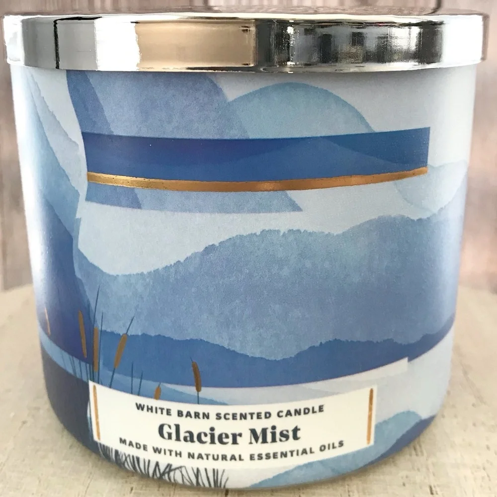 🆕40+ Hrs Glacier Mist 3 Wick Candle - Picture 2 of 4